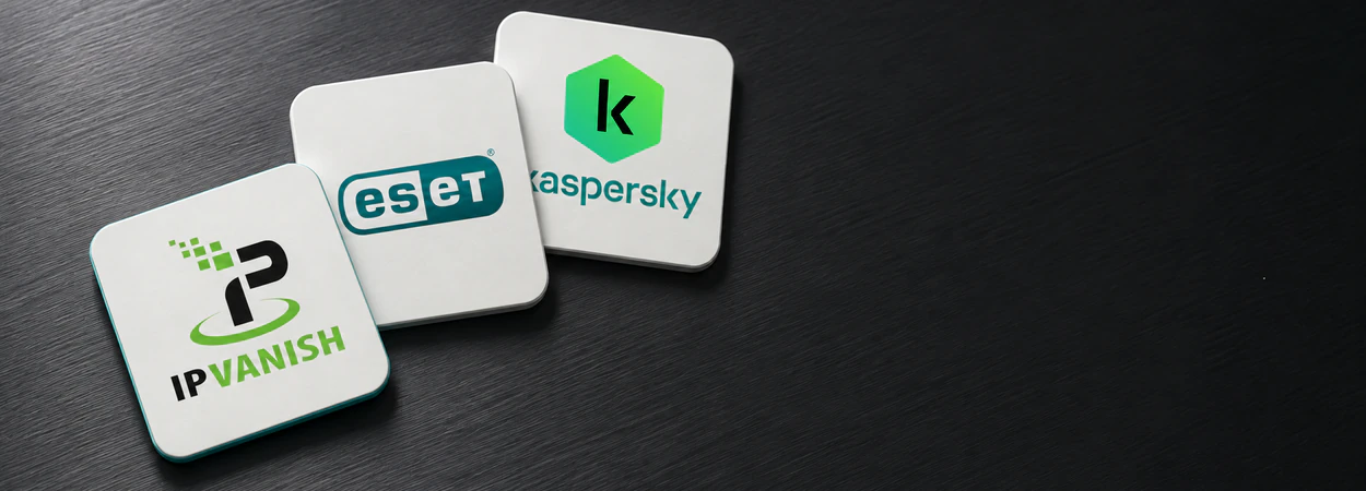 IPVanish, ESET and Kaspersky protection cards